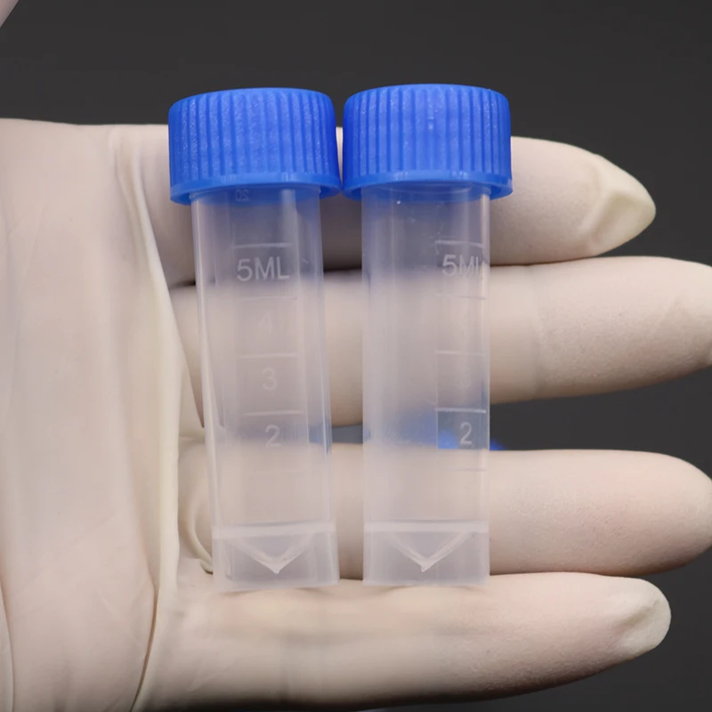 Plastic Sample Scientific Experiment Bottle Test Tube Mini Bottle Small Storage Container 10pcs 5ml 14x50mm