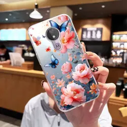 Luxury Shockproof Clear Soft Silicone Cartoon Back Cover Phone Case - Moto G6 Play (TM2826)
