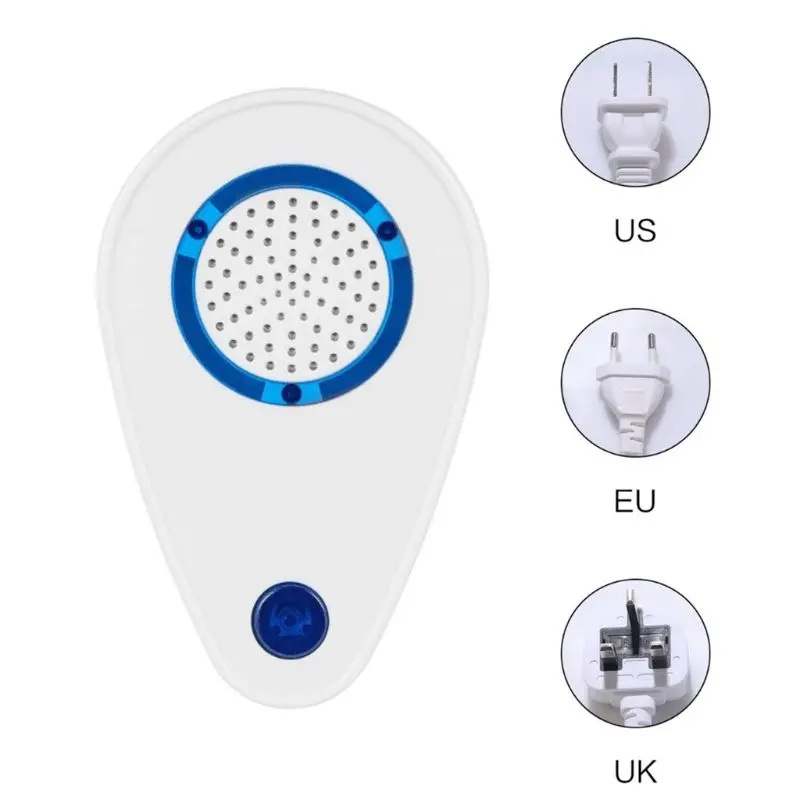 Repellente Per Insetti Ad Ultrasuoni Repellente Per Zanzare Elettronico Controllo Insetti Killer Us/Uk/Eu Plug Dropship