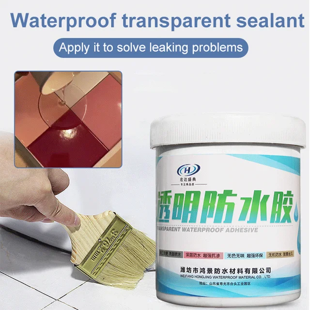 Household 300g transparent waterproof glue bathroom waterproof paint  acrylic pure acrylic waterproof material wholesale