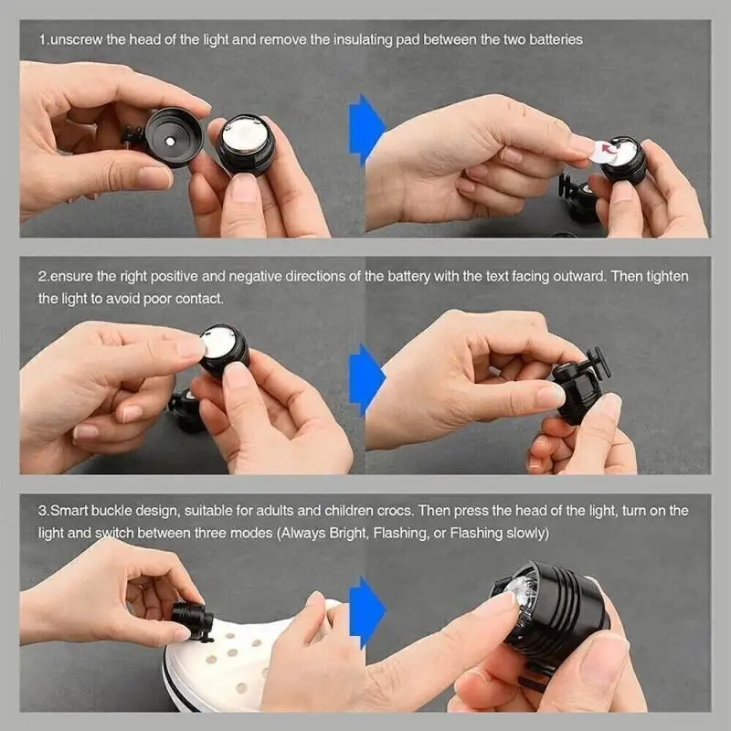 Waterproof Led Shoe Lights for Night Walks and Outdoor Activities