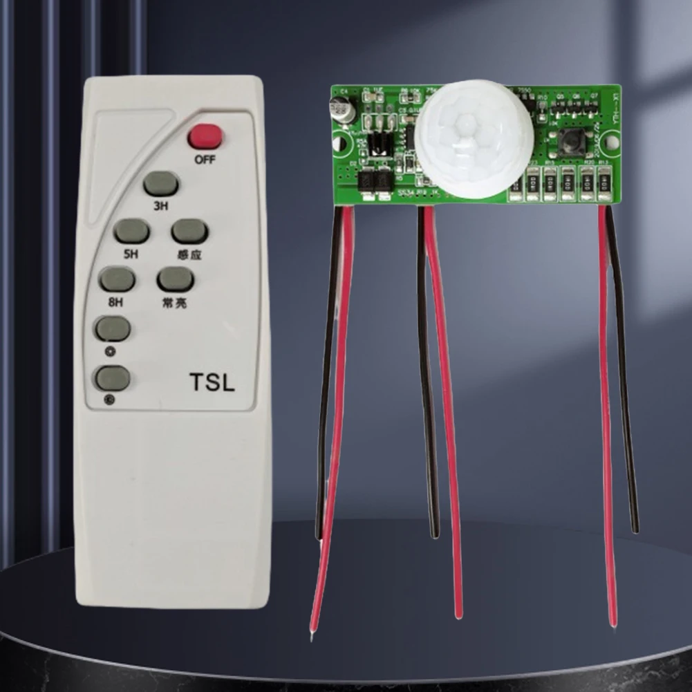 3.2 V 3.7 V Solar Lamp Board Controller Module Infrared Human Body Induction Solar Street Light Driver Board W/ Remote Control