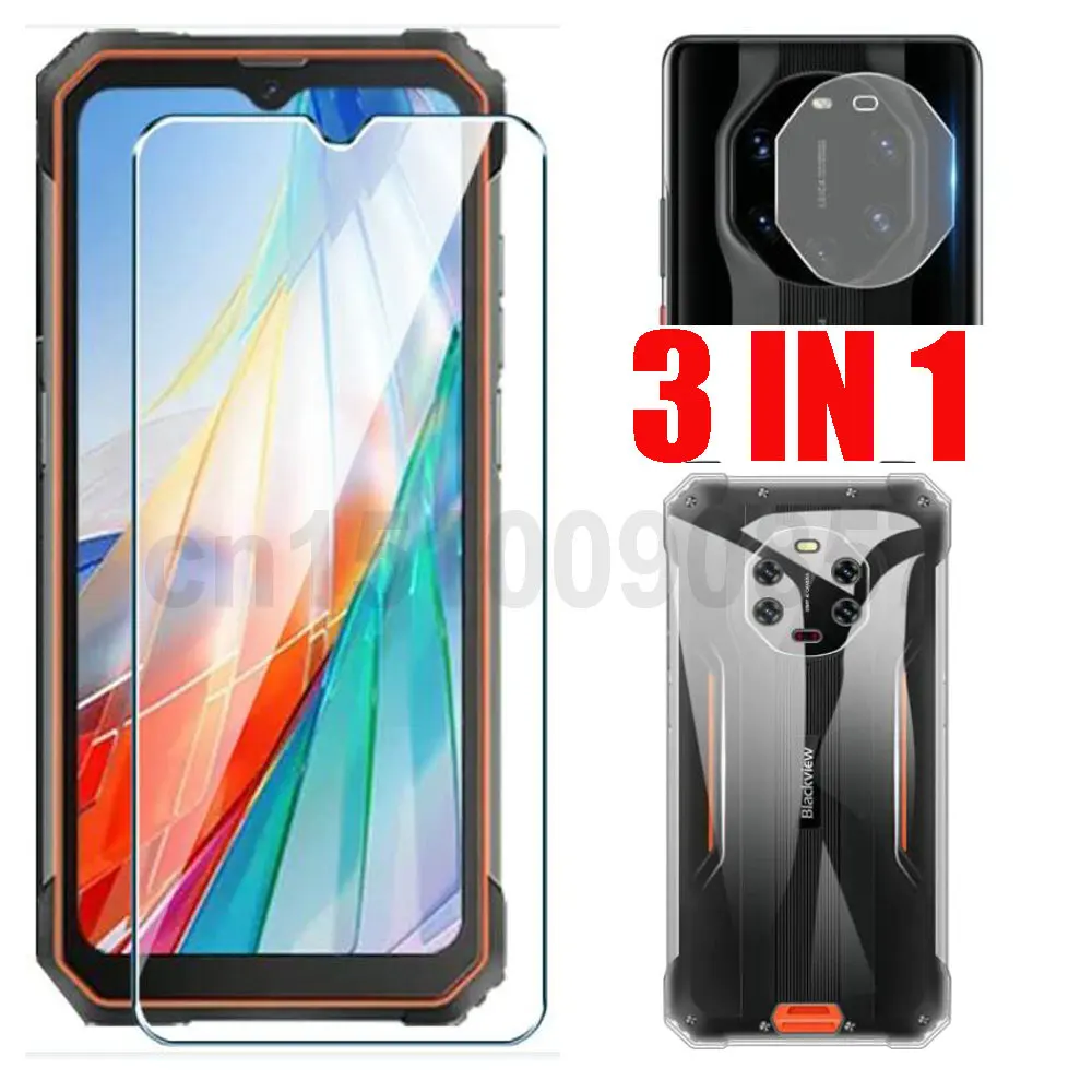 Premium 2.5D Tempered Glass Screen Protector with Soft TPU Case and Camera Film