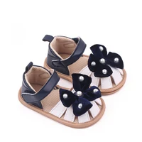 Baby Summer Sandal for Toddler Girls Outdoor Prewalking Shoes Cute Bowknot Design with Pearls 4