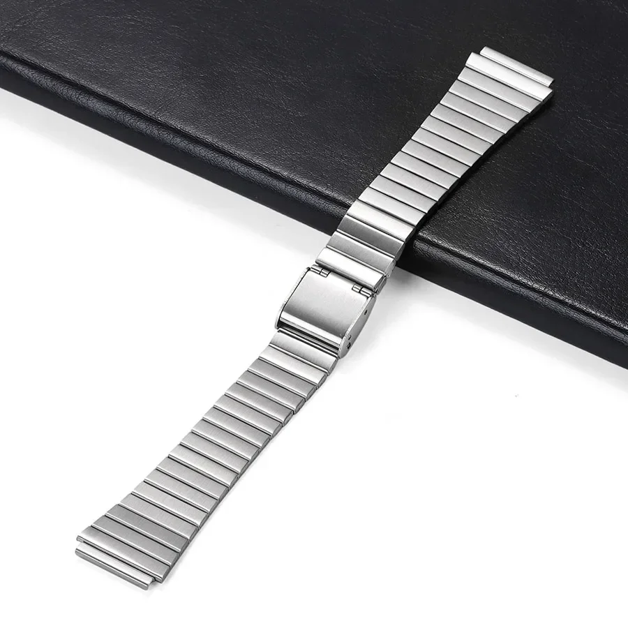 Universal Slim Stainless Steel Metal Watch Strap, 18-20mm