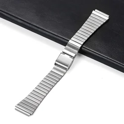 Universal Slim Stainless Steel Metal Watch Strap, 18 - 20mm - 18mm (Silver)