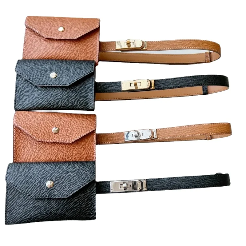 Leather clothing Elastic adjustment waist belt for women's 1.8 fine version lock adjustable designer for women's leather belt
