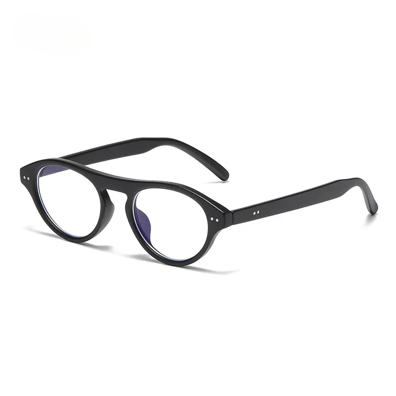 Blue Light Blocking Glasses - Korean Style Flat Lens with Lightweight Retro Frame