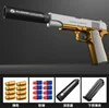 Shell Throwing Soft Bullet Airsoft Pistol Toy EVA Children Toy Gun Outdoor Combat Weapon Eat Chicken Pellet Gun Toy For Boy 1