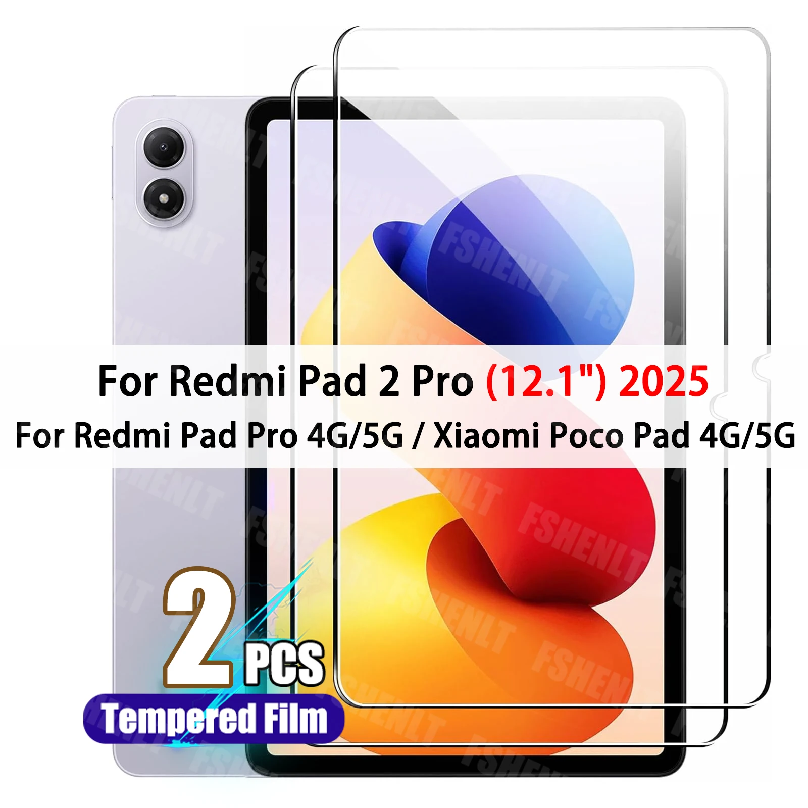 Premium Tempered Glass Screen Protector - 9H Hardness, HD Clarity, 12.1