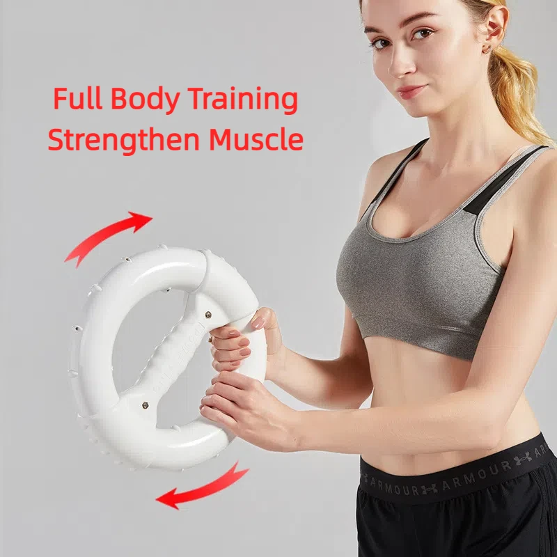 Arm Power Fitness Ring Adjustable Wrist Ball Home Training Grip Bar Chest Expansion Device for Men and Women