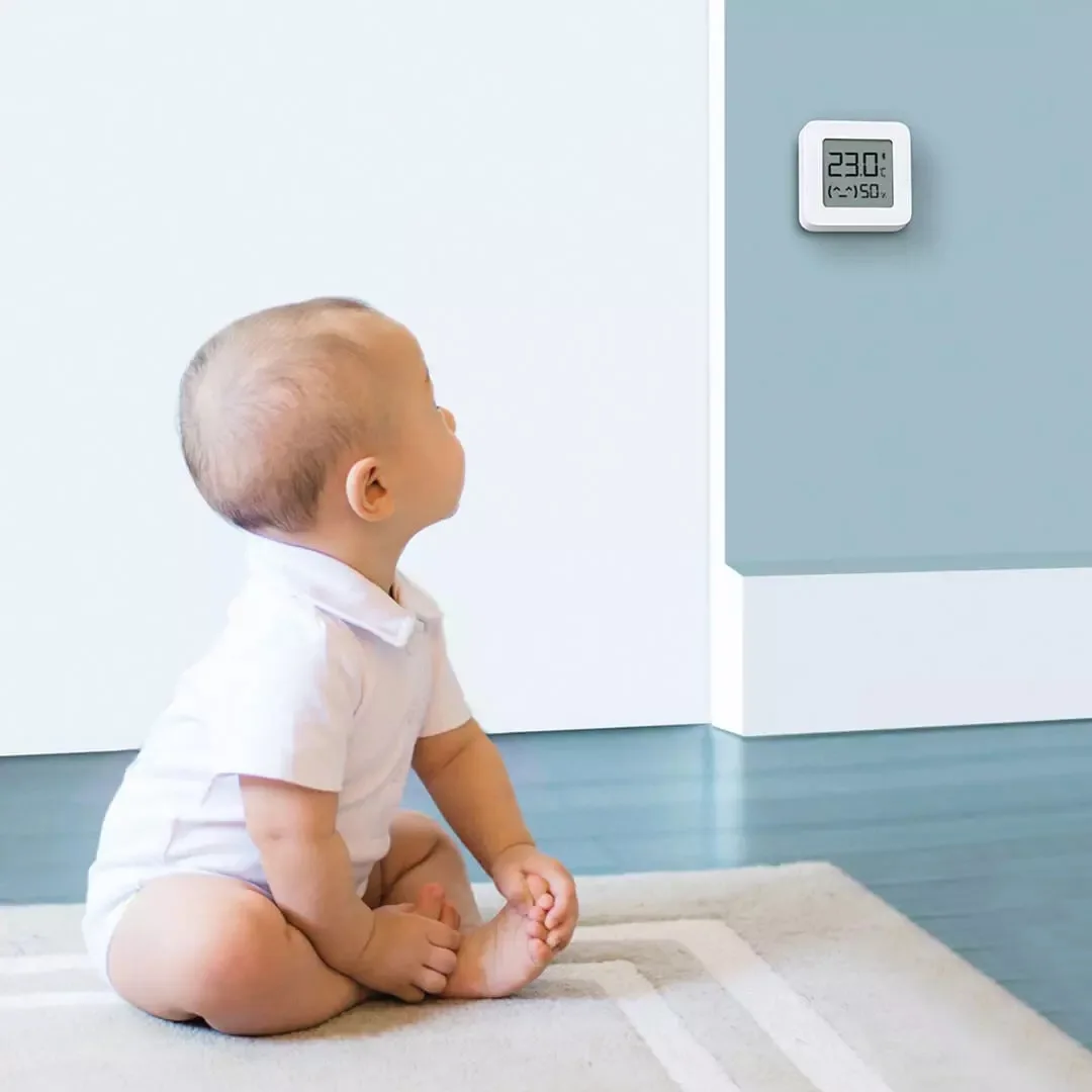 Elektronisk hygrometer med dubbla funktioner, babyrum, hög precisionstermometer för inomhusbruk, smart hem, tillämplig_voghion.com