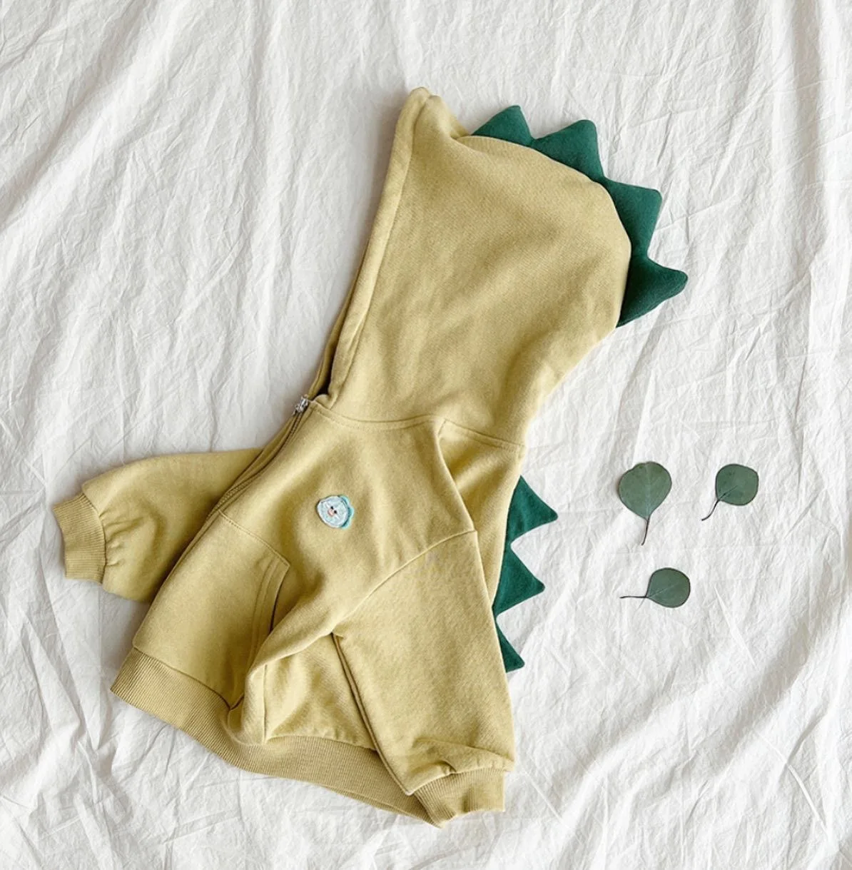 Autumn New Baby Cute Bear Ear Hooded Coat Infant Long Sleeve Casual Coat Children Cotton Jacket For Boys Girls Zipper Tops