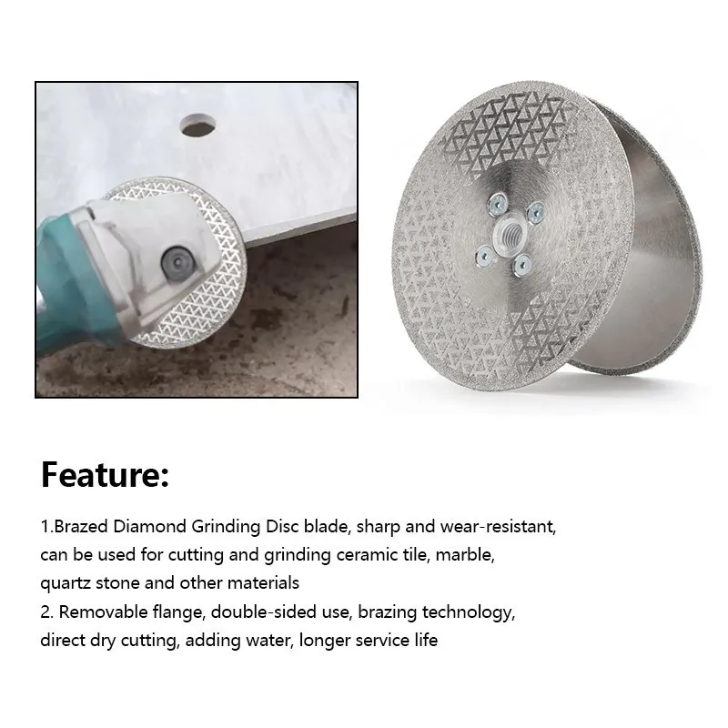 Electroplated Diamond Cutting and Grinding Disc for Marble, Granite, and Ceramic - 100-150mm