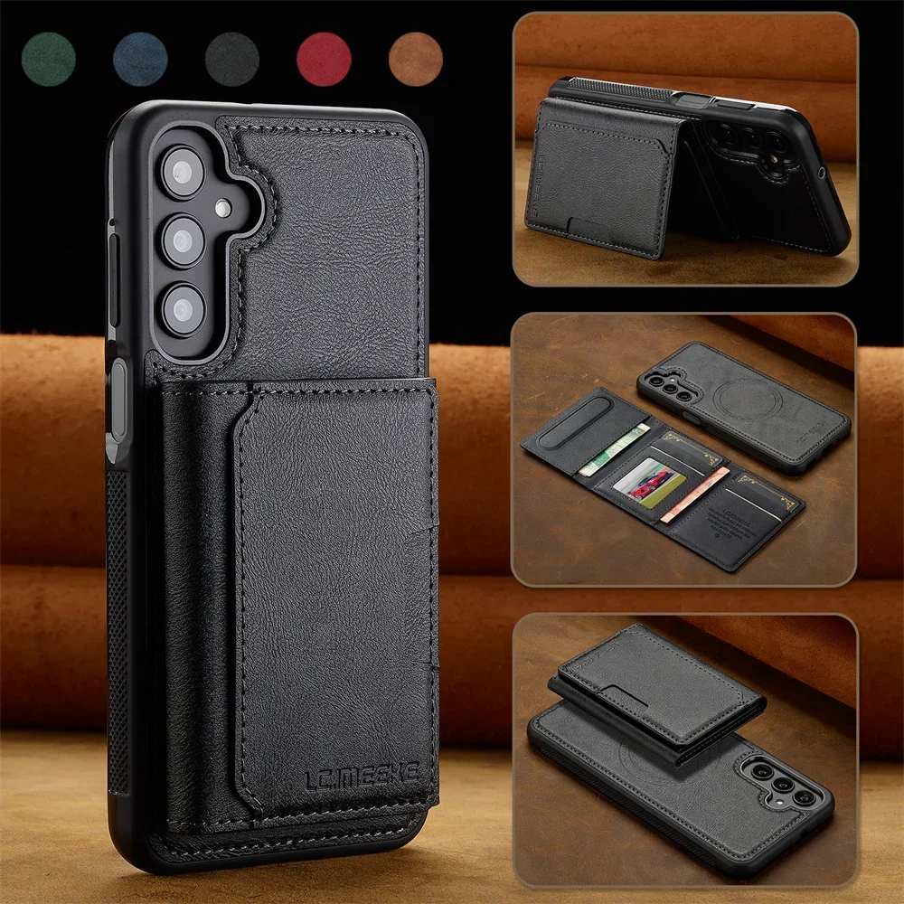 Magnetic Detachable Wallet Cover Case