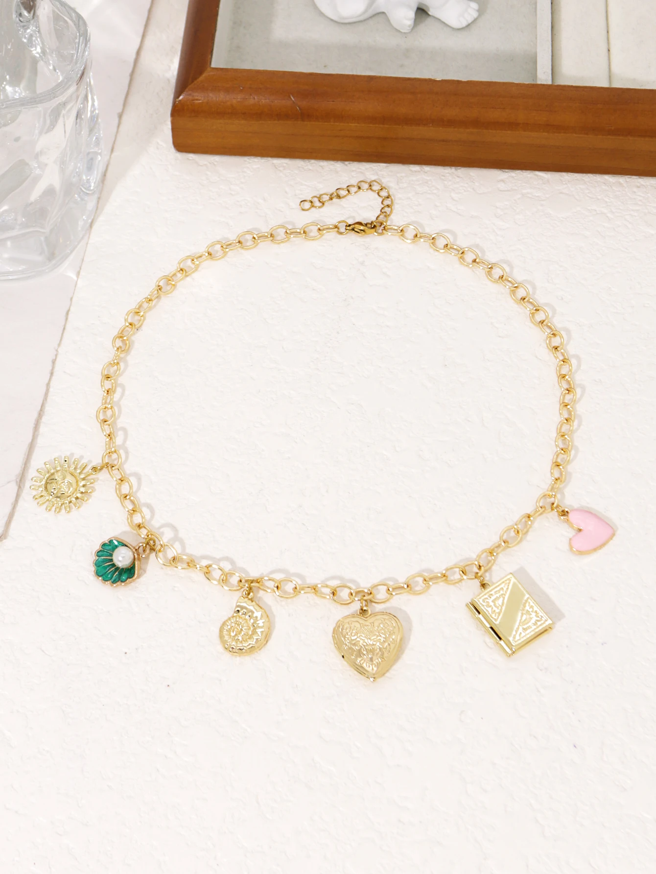 Charm Conch Shell Love Various Pendants Necklace Womens High Quality