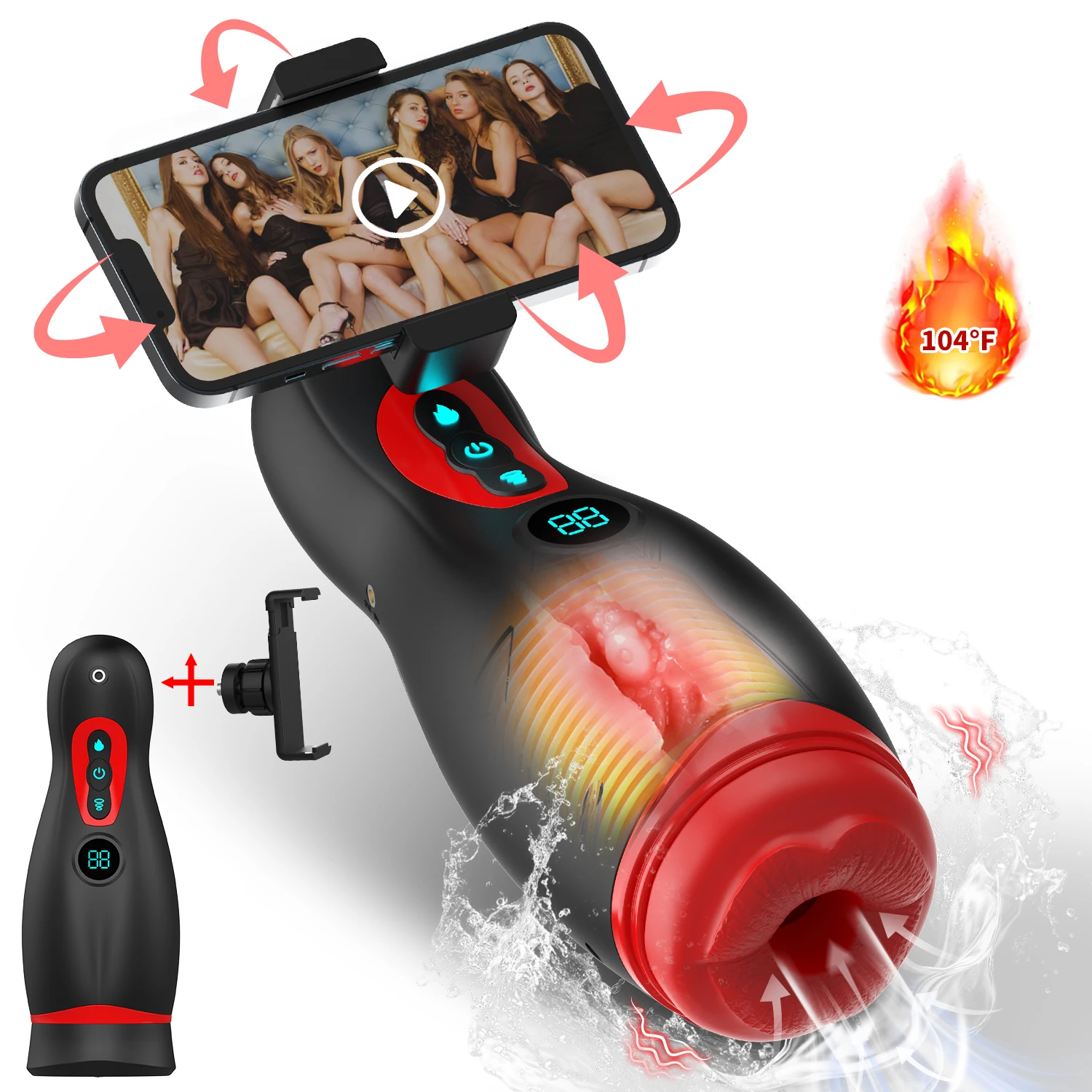 Männliche Masturbator Tasse Saugen Vibration Satisfyer 1