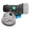 G3/4in Adjustable Water Pressure Regulator Valve with Pressure Gauge Greenhouse Garden Irrigation Controller 1