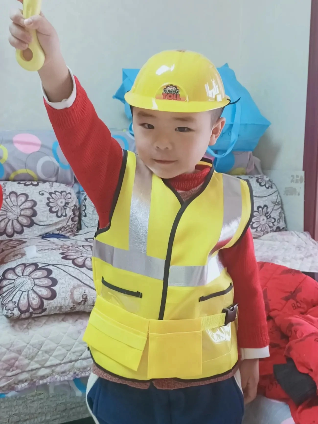 Construction Worker Costume Kit For Kids Role Play Toy Set Career Costumes  Child Heavy Maintenance Worker Cosplay Engineer Vest - AliExpress