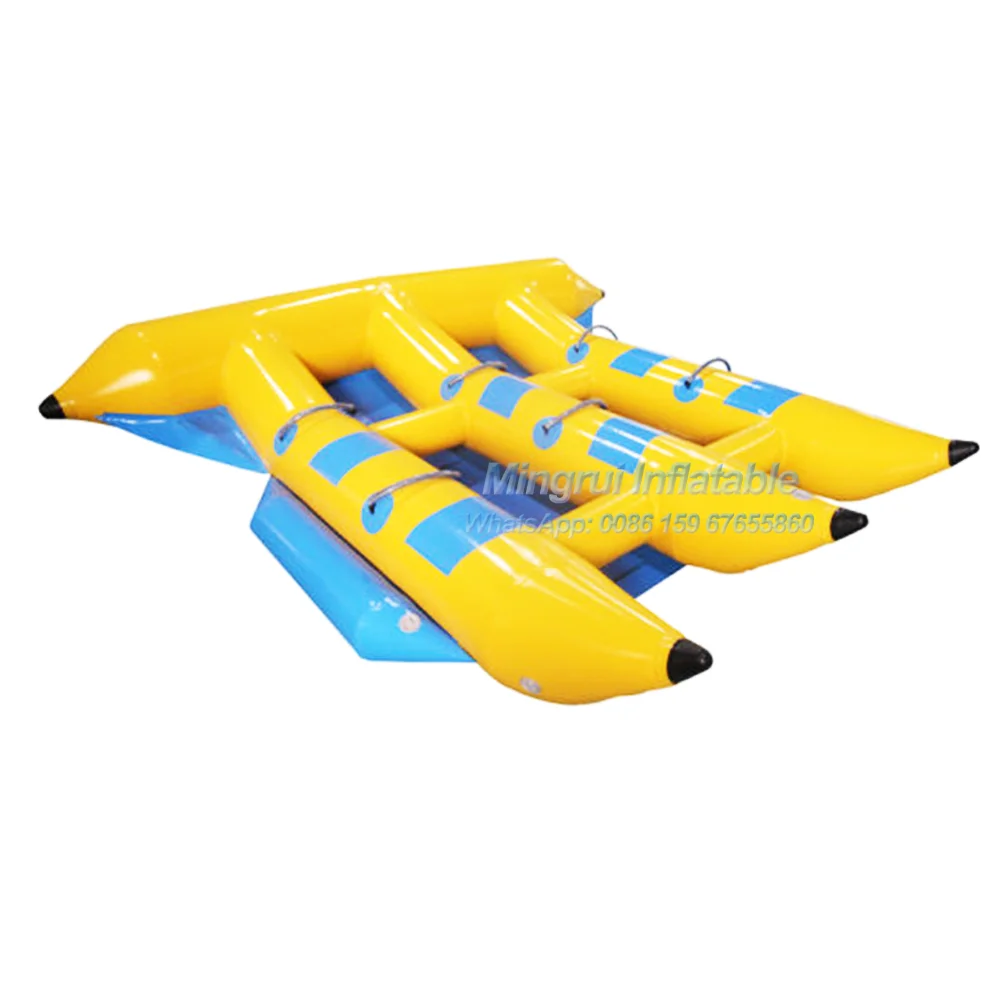 

Hot Sale 4/6/9 Seat Inflatable Banana Boat Flying Fish Towable Tube Water Park Games