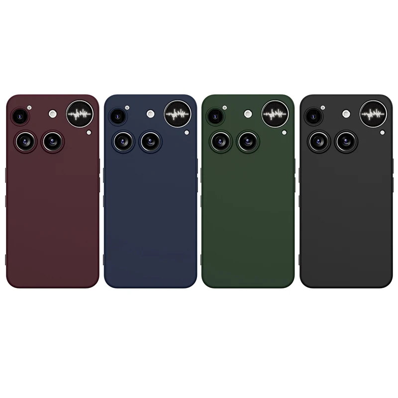 Magnetic Soft Silicone Protective Phone Case with Microfiber Lining and Strap