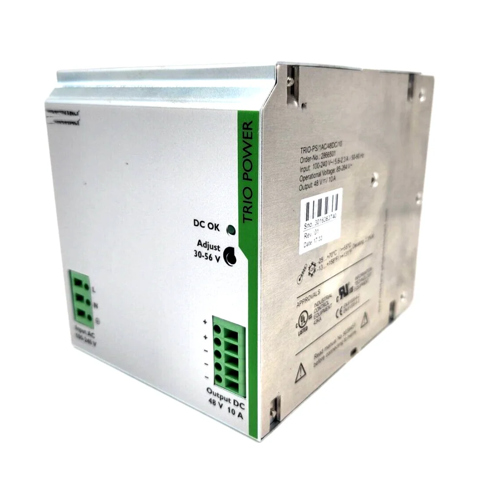 1PCS For Phoenix TRIO POWER Power Supply Output 48VDC/10A 2866501 TRIO-PS/1AC/48DC/10 6 1PCS For Phoenix TRIO POWER Power Supply Output 48VDC/10A 2866501 TRIO-PS/1AC/48DC/10 - Image 4