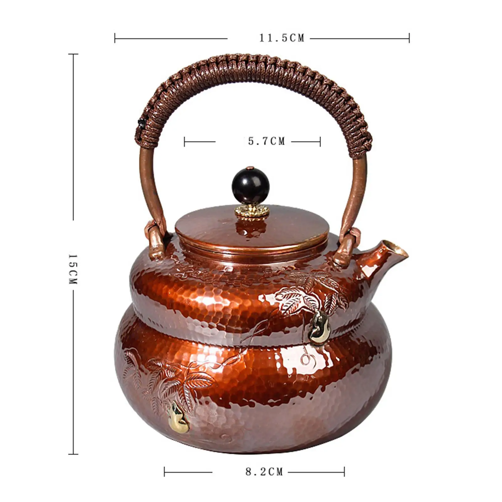 Copper Teapot Chinese Traditional Teapot Small Solid Copper Tea Pot Kettle