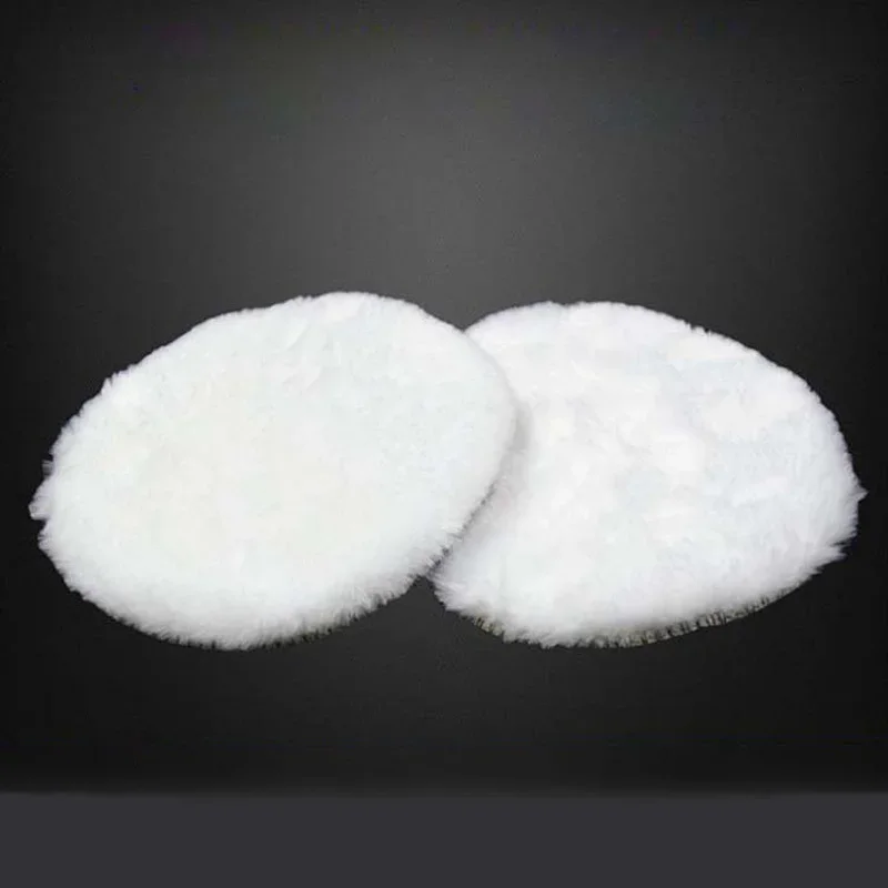 Wool Polishing Disc 5 Sizes Car Body Waxing Polisher Imitated Wool Sponge Pad Auto Beauty Waxing Discs Pads Tools 3/4/5/6/7 Inch