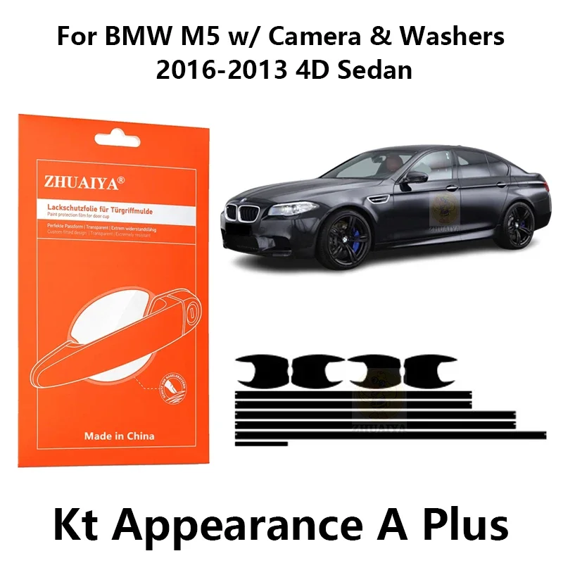 

Защитная пленка ZHUAIYA для красок дверной ручки, ТПУ PPF для BMW M5 w/камеры и стиральных машин 2016-2013 4D Седан
