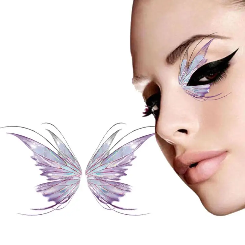 

Eye Sticker Fairy Makeup Butterflies Waterproof Stickers Fairy Wings Eye Stickers Temporary Sticker Glitter Eye Face Makeup