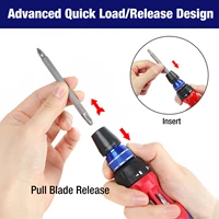 WORKPRO – tournevis à cliquet Phillips 12 en 1, Kit de tournevis torx à fente avec mécanisme de charge rapide, embouts S2 2
