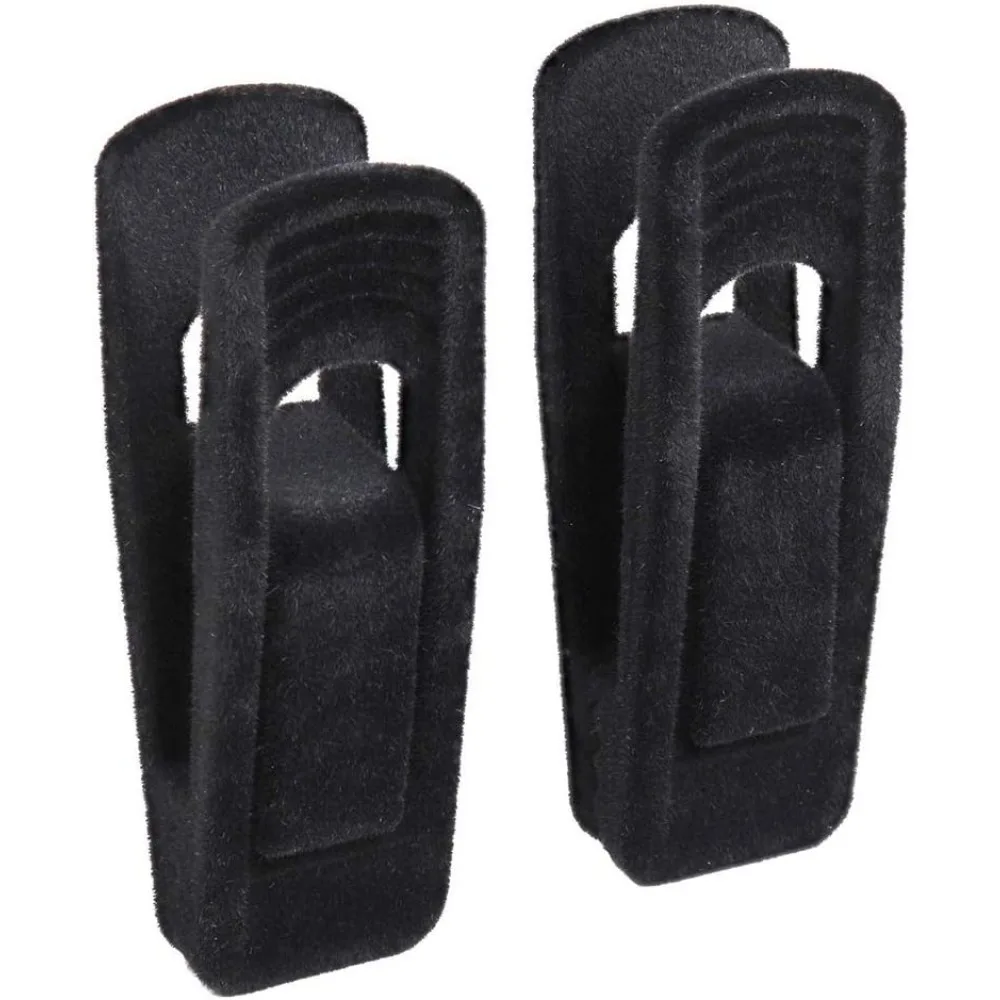 For 5/10/15/20 pcs of Velvet Hanger Clips Non-slip Detachable Clothespins Flocked Fine Line Hakama Cloth Hangers 2