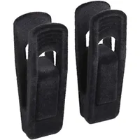 For 5/10/15/20 pcs of Velvet Hanger Clips Non-slip Detachable Clothespins Flocked Fine Line Hakama Cloth Hangers 2