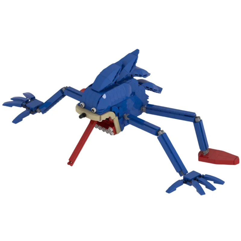 New in Animated Character Sonices Model Building Blocks Horror Sinful Hedgehog Action Figure Assembling Bricks Toy Birthday Gift