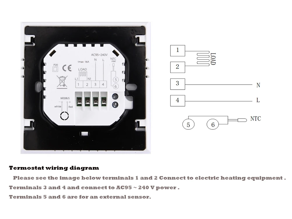 Qiumi-الذكية واي فاي مقبض ترموستات ، الحياة APP ال...