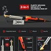 Plastic Welder Toot Set 100W electric iron With 1000Pcs Hot Staple Plastic Welding Gun For Repair Auto Bumper Plastic Crack 5