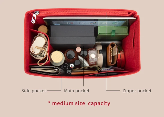 WUTA Felt Insert Bag Organizer For LV Loop Moon Inner Bag Makeup Purse  Storage Tote Insert Handbag Organiser Bag Accessories - AliExpress