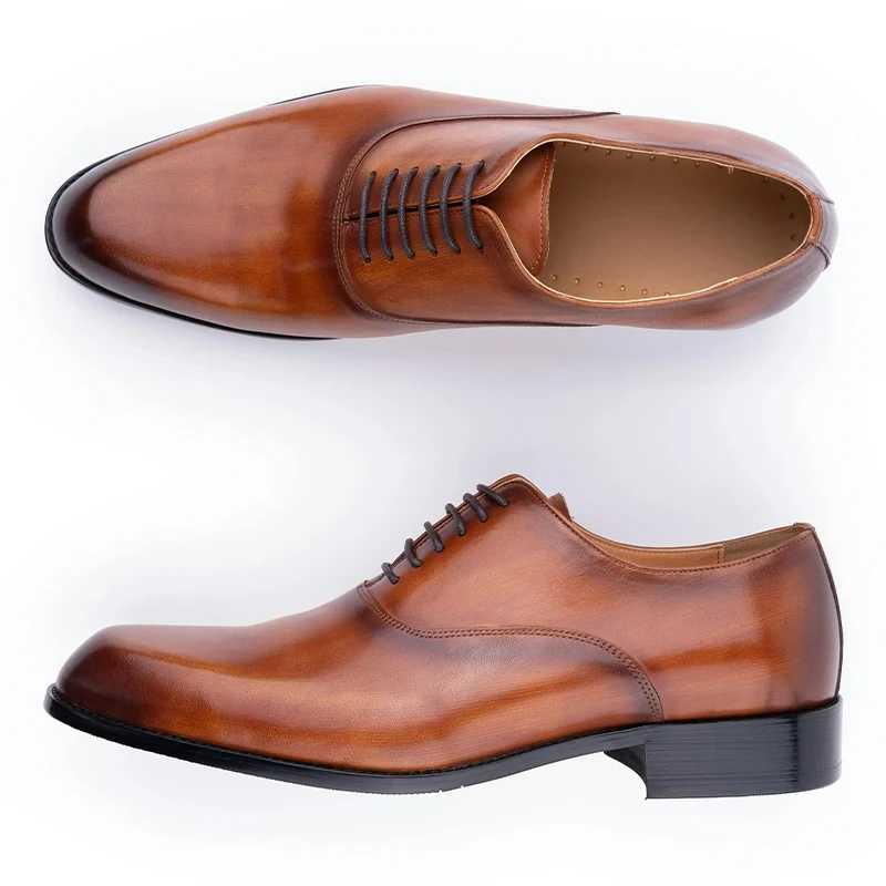 Mens Leather Dress Shoes Party Office Suit Matches Comfortable Handcrafted