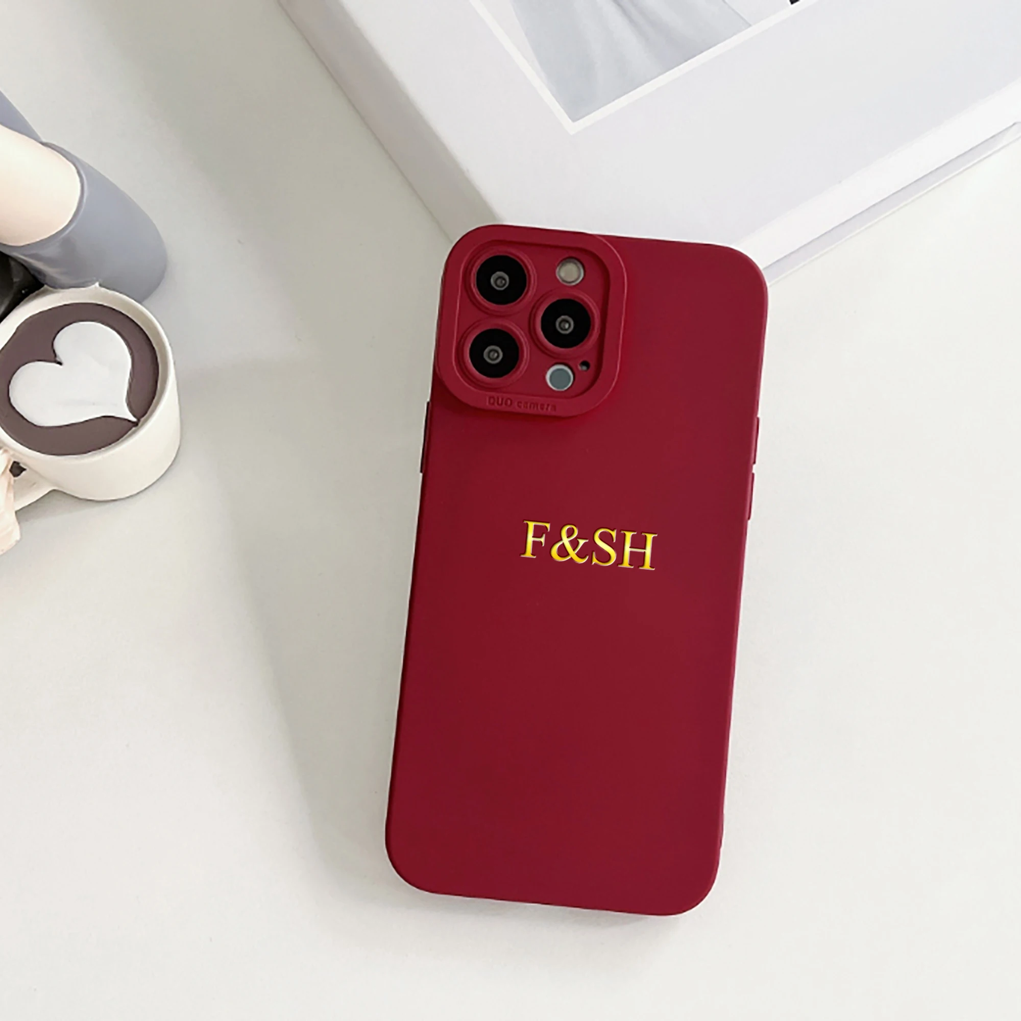 Personalized Customized Name 3D Hot Gold Foil Stamping TPU Phone thumbnail 3