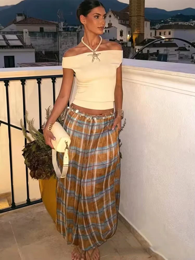 Casual Chic Lantern Pants Women Pants Side Pockets Long Straight Loose Pants Fashion 2025 Autumn Printed Trousers