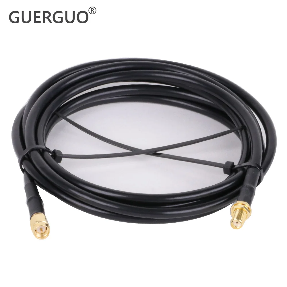 

1M 2M 5M 10M SMA Male to SMA Male RG58 50Ohm RF Coaxial Cable SMA Plug WiFi Antenna Extension Cable Connector Adapter Pigtail