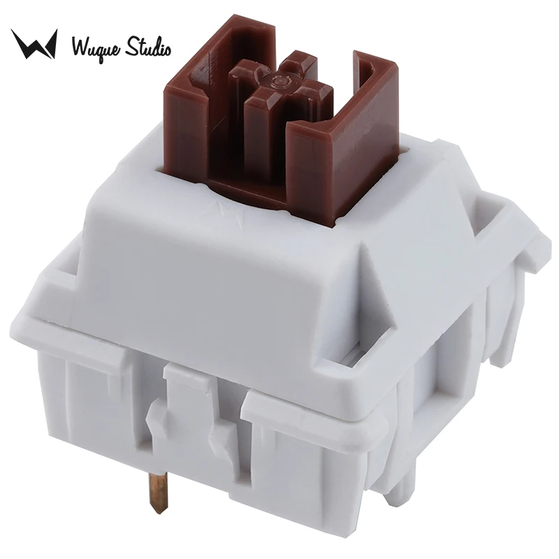Wuquestudio ws Interruptor Marrom Sentimento Tátil Pom Haste Náilon Habitação 5pin Montagem Pcb para Teclado Mecânico - Imagem 5