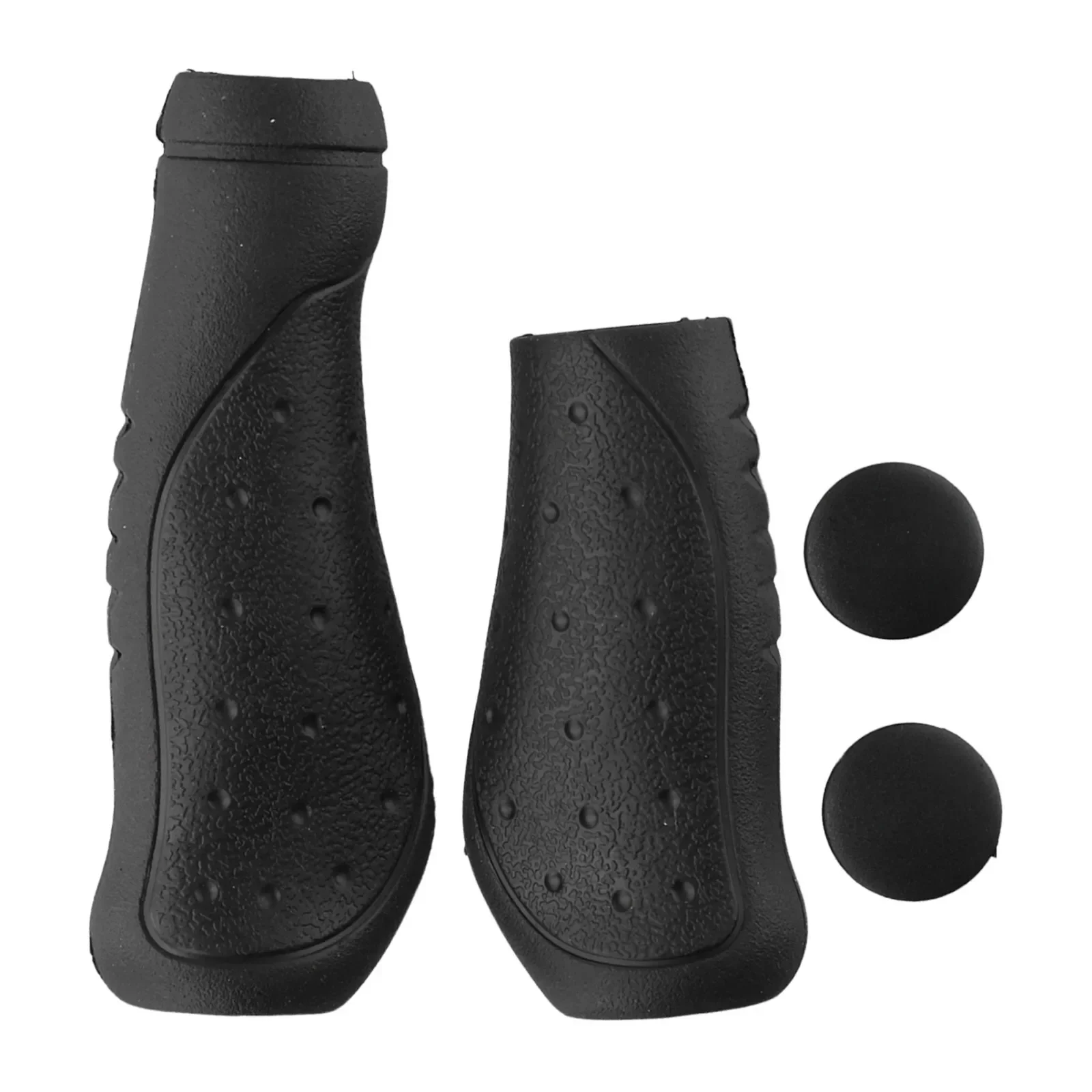 1Pair Mountain Folding Bicycle Handlebar Grip Long/Short Shift Black Handle Grips MTB Bike Practical Replacement Accessories