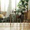 6.5x6/8/10/15/18cm Glass Flower Vase For Centerpieces Clear Cylinder Vase Glass Candle Holder For Small Tealight Candles 1