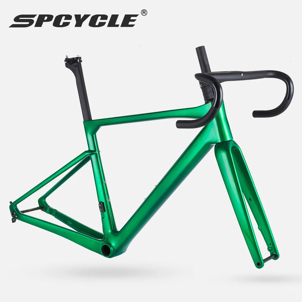 Spcycle Carbon Frame Road Bike Frame Disc Brake Full Hidden Cable