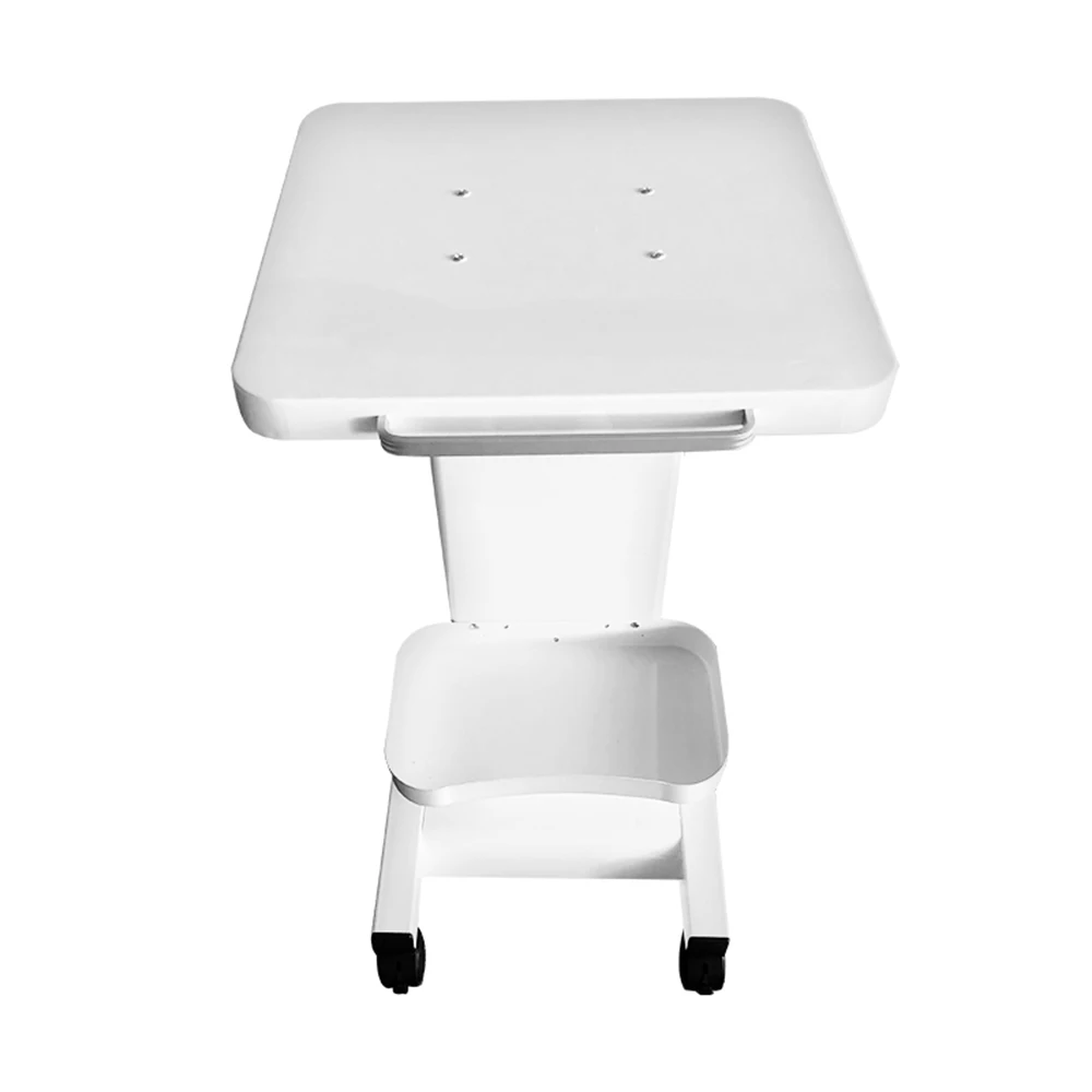 Salon Trolley Beauty Instrument Cart with Socket and Pulley Storage Rack Shelf 220V/110V