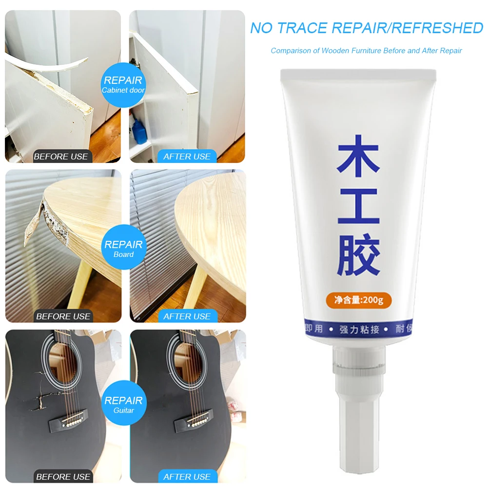 Repair Glue Furniture Wood Glue Strong adhesive Waterproof Fast-Drying Super Viscosity Furniture Repair Glue for Carpenters Repair