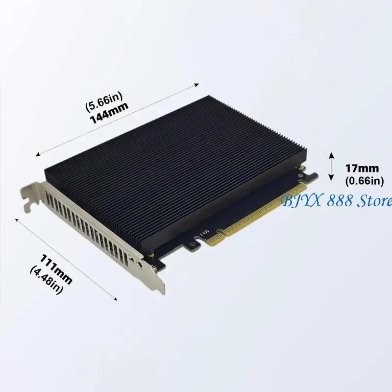 39XC 4 포트 M.2 스토리지 PCIe X16 확장 보드(금속 열 분산기 및 안정적인 전력 포함)