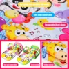 Baby Gym Play Mat with Music Pedal Piano Light Toy Rack Hanging Doll Educational Fitness Rack Toy Xmas Gift for Infants Toddlers 4