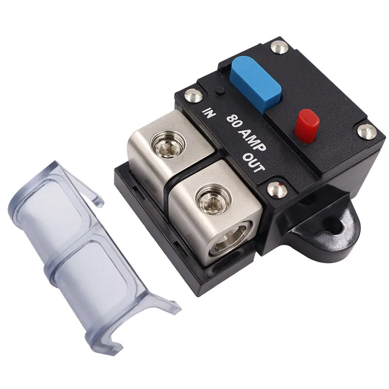 50A 60A 80A 100A 150A 200A 250A 300A Resettable Circuit Breaker 12V-48V Self Recovery Manual Reset Button for Car Audio circuit breaker resettable fuse